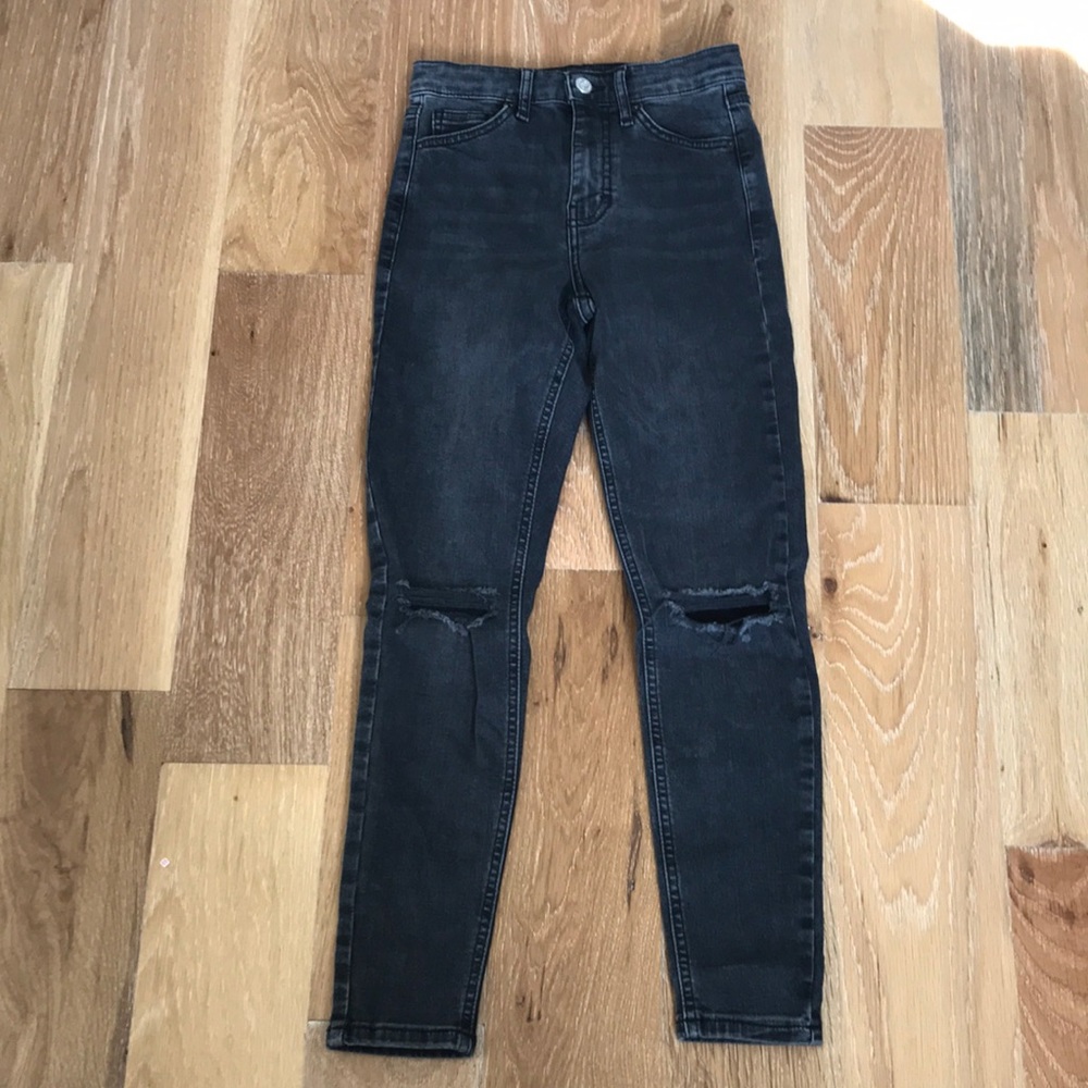 TOPSHOP JAMIE JEAN BKACK SZ-24
